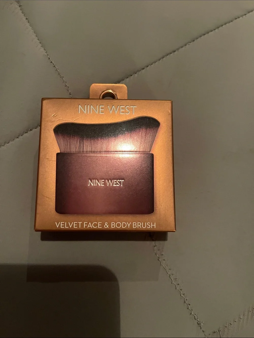 Nine West Velvet Face & Body Brush - Rose Gold and Bronze